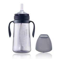 Mother-K PPSU Weighted Straw Bottle (Navy) 300ml