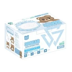 SAVEWO 3DBEAR Mask (Individually Packaged) (for Age Of 6-24 Months Kids) - White 30pcs