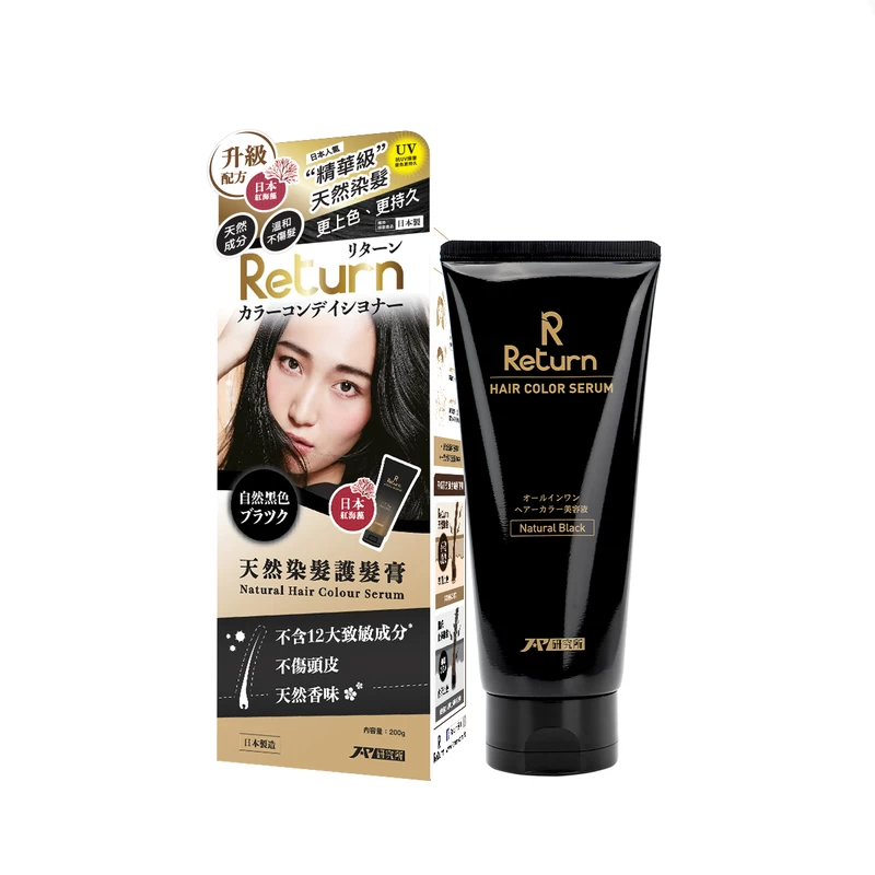 Return Hair Color Treatment Black 200g