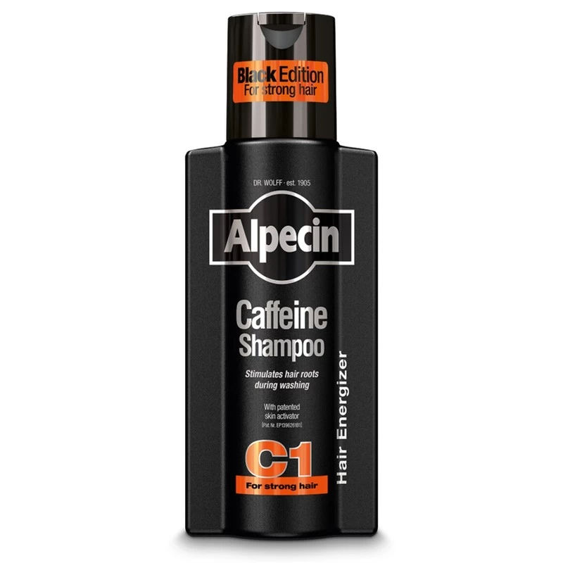 Alpecin Caffeine Shampoo C1 Black (Stengthens Hair Growth, Boost Hair Volume) 250ml - Image 2