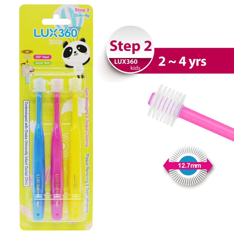 Vivatec LUX360 Toothbrush Step 2 (2-4 Years) 3pcs (Random Delivery) - Image 5