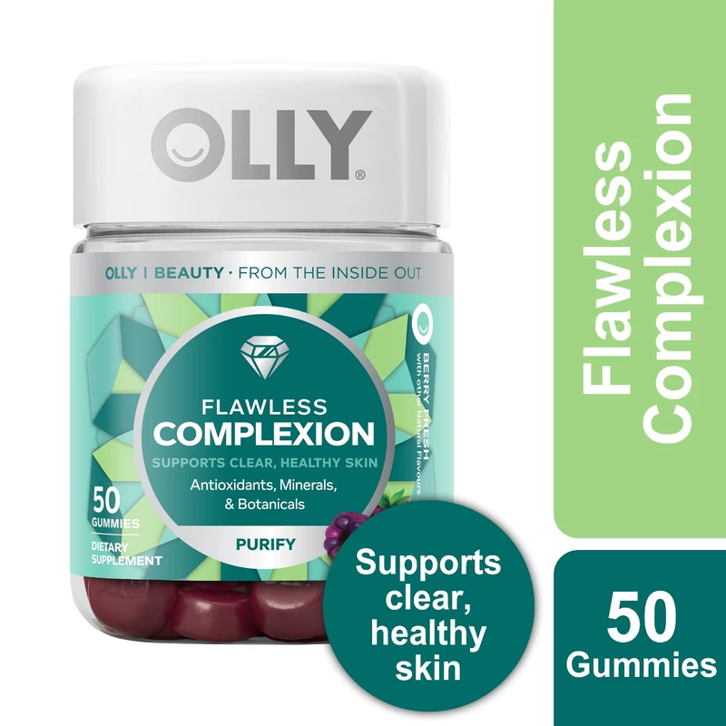 OLLY Flawless Complexion Gummy Supplements 50pcs - Image 2