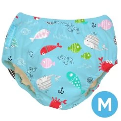 Charlie Banana 2-in-1 Swim Diaper & Training Pants Florida Blue Medium 1pc